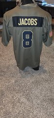 Greenbay Packers #8 Jacobs Stitched Football Jersey Salute To Service LARGE