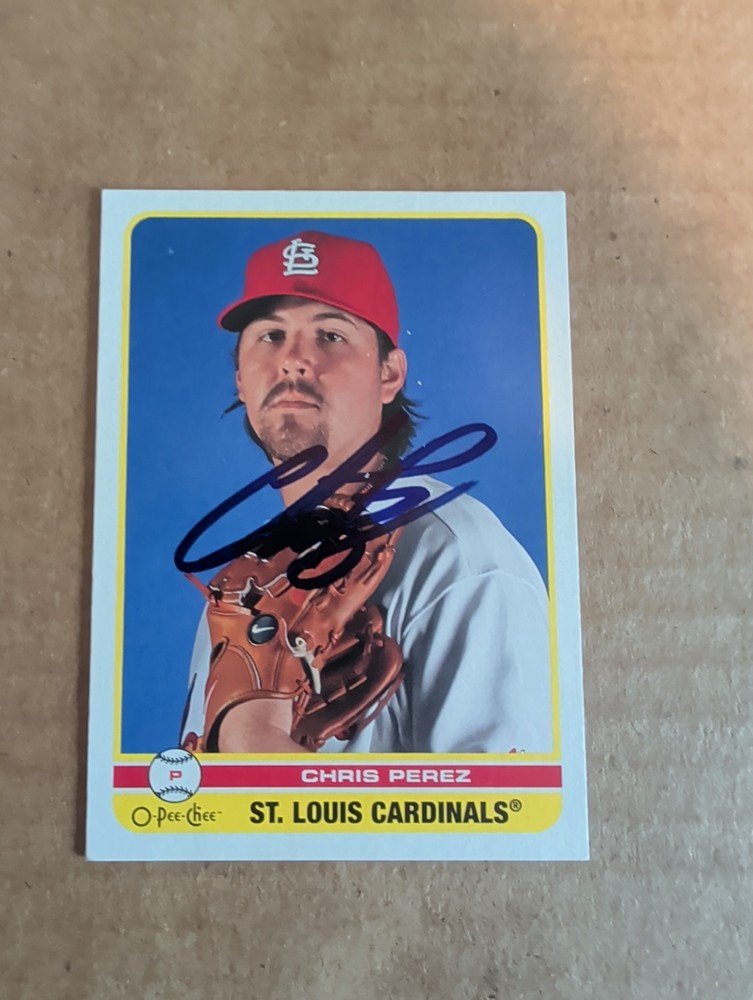 CHRIS PEREZ 2009 OPeeChee IP Auto Autograph Cardinals !!!