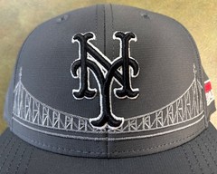 NEW New York Mets MLB Hat, One Size Fits Most, City Connect Series, Charcoal
