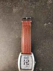 2004 NFL TOM BRADY GAME TIME WATCH IN original Tin-Patriots RARE!New Battery