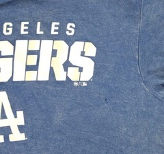 &rsquo;47 Brand LOS ANGELES DODGERS Baseball Washed Distressed Graphic T-Shirt Adult M