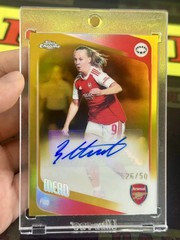 2025-26 Topps Chrome UEFA Women&rsquo;s Beth Mead Gold Auto /50 Arsenal #CA-BM XL12