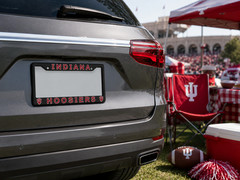 Indiana Hoosiers License Plate Frame Cover – Black – EliteAuto3K