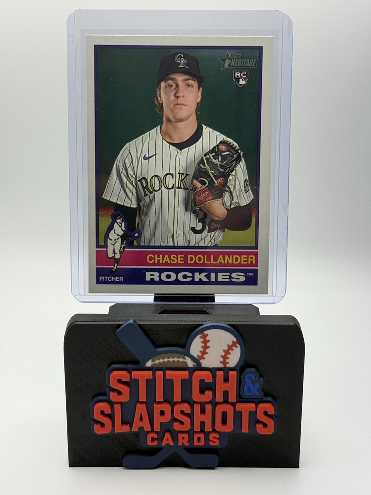2025 Topps Heritage Chase Dollander RC SP #713 Rookie Colorado Rockies SSP