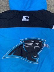 Vintage 90s Starter Carolina Panthers NFL Jacket Quarter Zip Wind Breaker