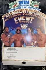 1989 (RARE) VINTAGE WF WRESTLING Cups Brand New 4 cups in set