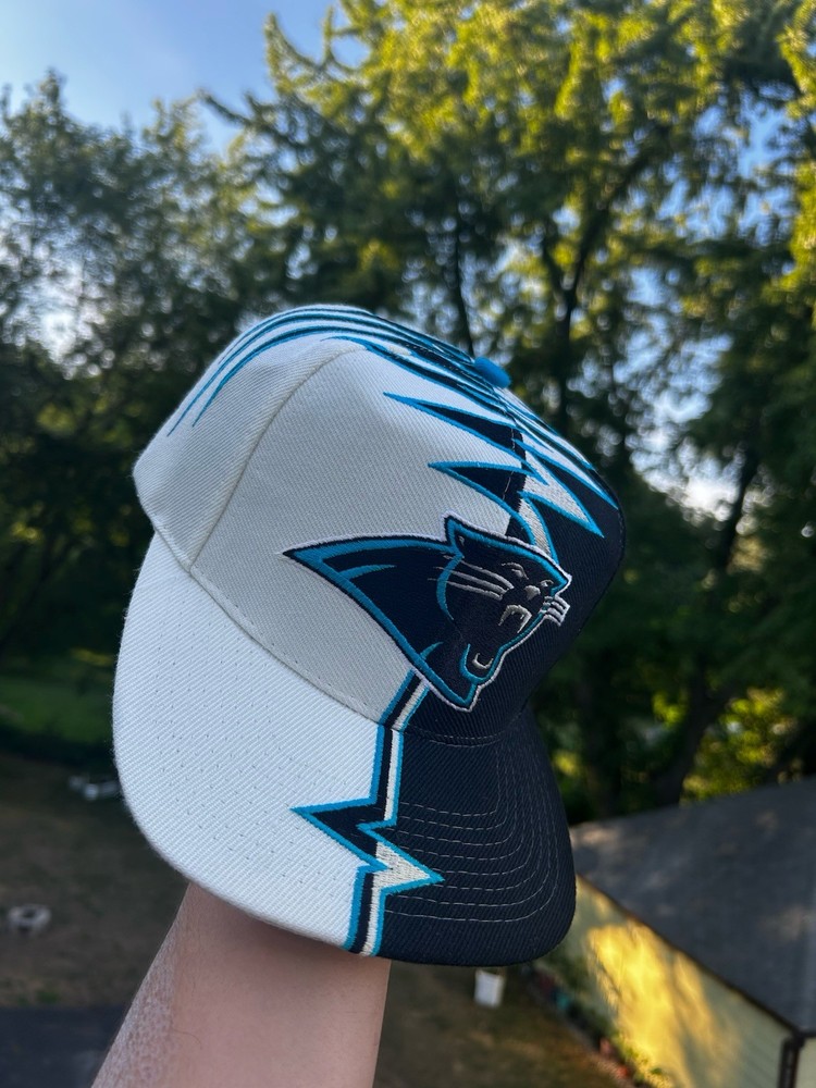 Starter Carolina Panthers NFL Football Snapback Hat Cap Black White Blue