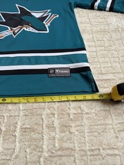 Fanatics NHL San Jose Sharks Women’s XL Teal Black White Hockey Jersey