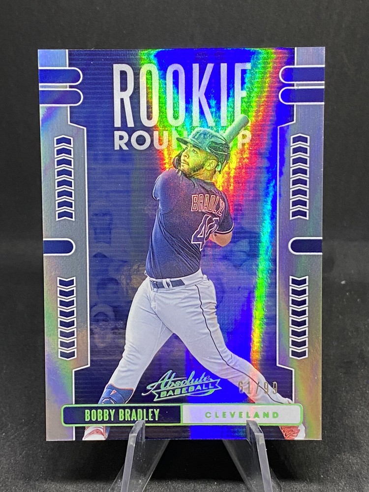 Bobby Bradley RC 2020 Absolute Rookie Roundup Card #RR25 Indians 61/99 SP