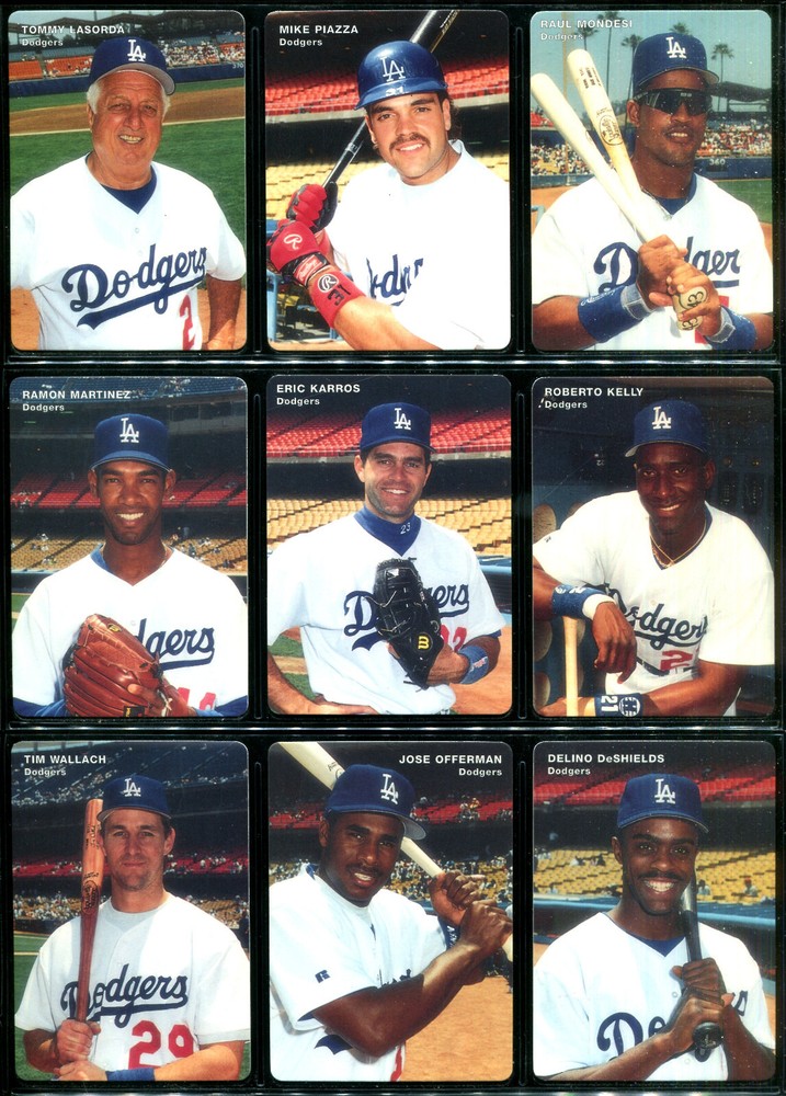 1995 Mothers Cookies LOS ANGELES DODGERS Team Set LASORDA HIDEO NOMO RC PIAZZA