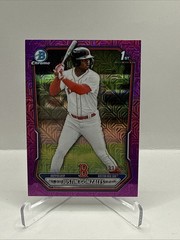 2026 Bowman Chrome Mega Fuchsia Mojo /299 #BCP-141 Justin Gonzales Boston