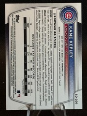 2025 Bowman Draft Kane Kepley 1st Bowman RC #BD-200 Chicago Cubs OF
