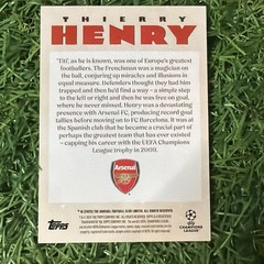 Thierry Henry 2024 Topps Deco UEFA Soccer Artistry Arsenal