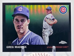 2025 Topps Chrome Platinum &rsquo;55 #303 Greg Maddux TRUE Black Refractor 03/10