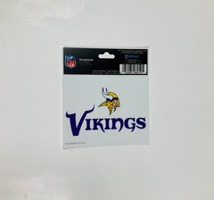 Minnesota Vikings Logo Static Cling Sticker NEW!! Window or Car NFL 3×4 Inches