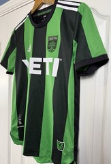 Adidas Austin FC 2021-22 Inaugural Season Jersey Womens Large Yeti MLS EUC
