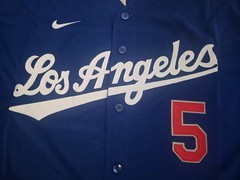 Freddie Freeman #5 Jersey Stitched BLUE Jersey L,XL