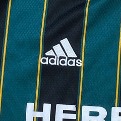 Adidas LA Galaxy Jersey Large Black Green Soccer Futbol 2021 2022 MLS Away Mens