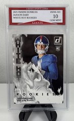 2025 Panini Donruss Jaxson Dart New York Giants White Hot Rookies Gem Mint 10!