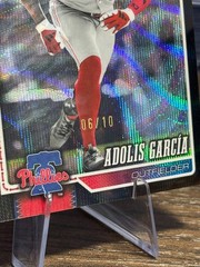 2026 Topps Chrome Adolis Garcia #206 Black Wave Refractor /10 Rangers