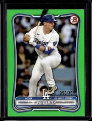 2026 Bowman #24 Will Smith Neon Green #/399 Los Angeles Dodgers