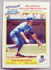 1986 DRAKE&rsquo;S BIG HITTERS STEVE BALBONI ROYALS
