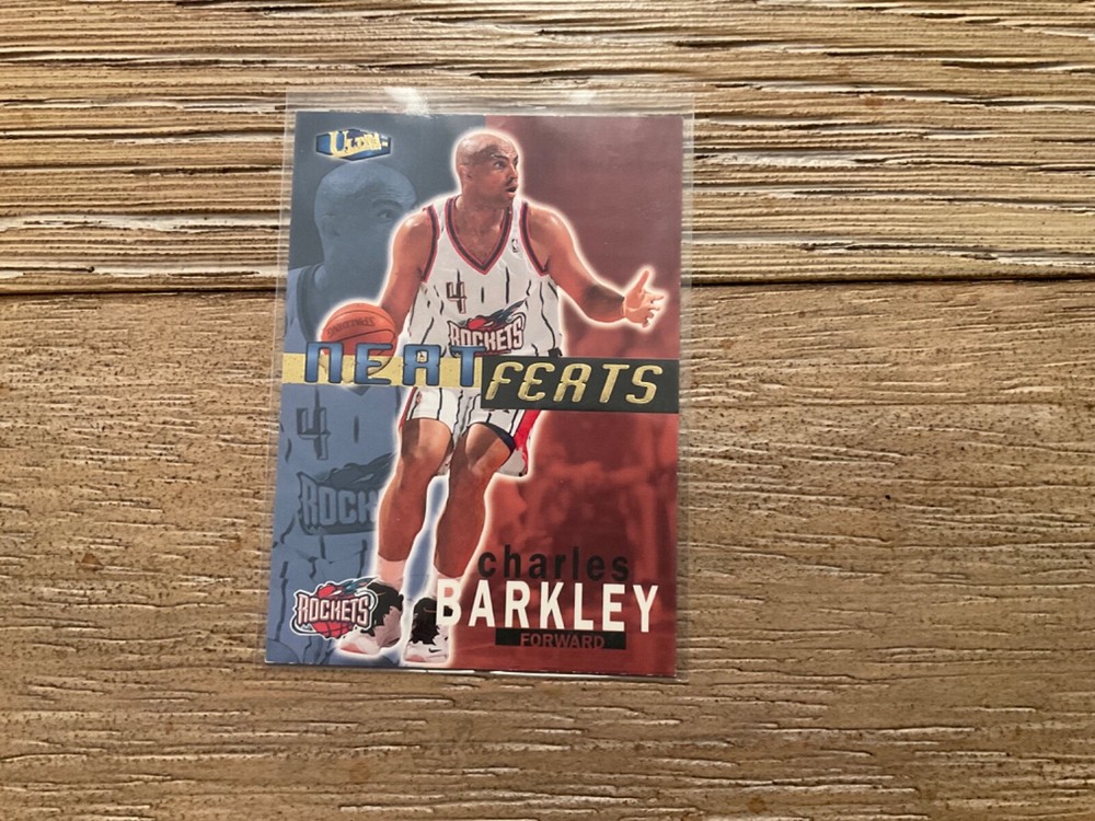 1997-98 Fleer Ultra Basketball Charles Barkley Neat Feats Houston Rockets