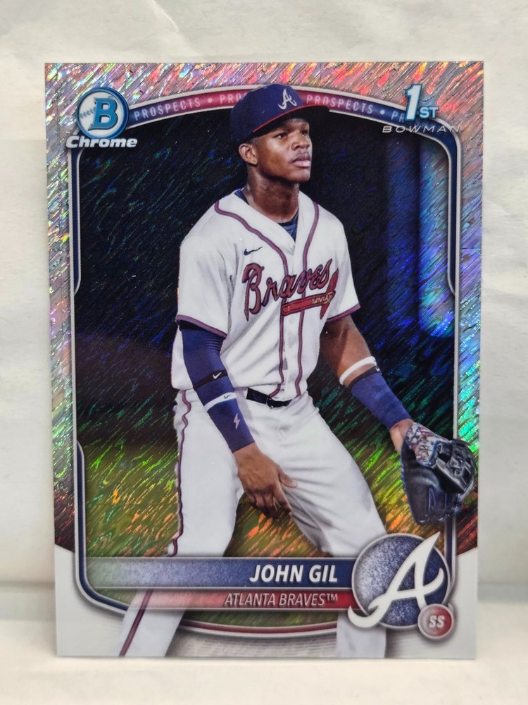 2025 Bowman Chrome John Gil Shimmer Refractor BCP-172 Braves