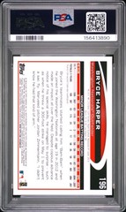 Bryce Harper 2012 Topps chrome RC PSA 9 #196 Washington Nationals