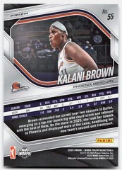 2025 Panini Prizm WNBA #55 Kalani Brown Swirl Prizms Phoenix Mercury