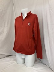 St. Louis Cardinals 1/4 Zip Pullover M Red Cutter Buck 100% Polyester YGI Y1-526