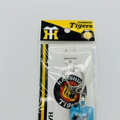 Hanshin Tigers Keychain Baseball One Size Blue Japan NPB Kanji Osaka NEW