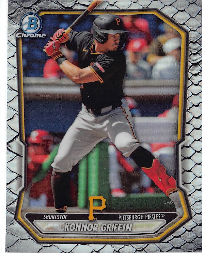 2026 Bowman #BCP-92 Konnor Griffin Chrome Prospects Reptilian Refractor