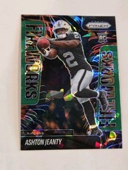 2025 Panini Prizm – Ashton Jeanty Fireworks #10 Green Ice Prizm (RC)