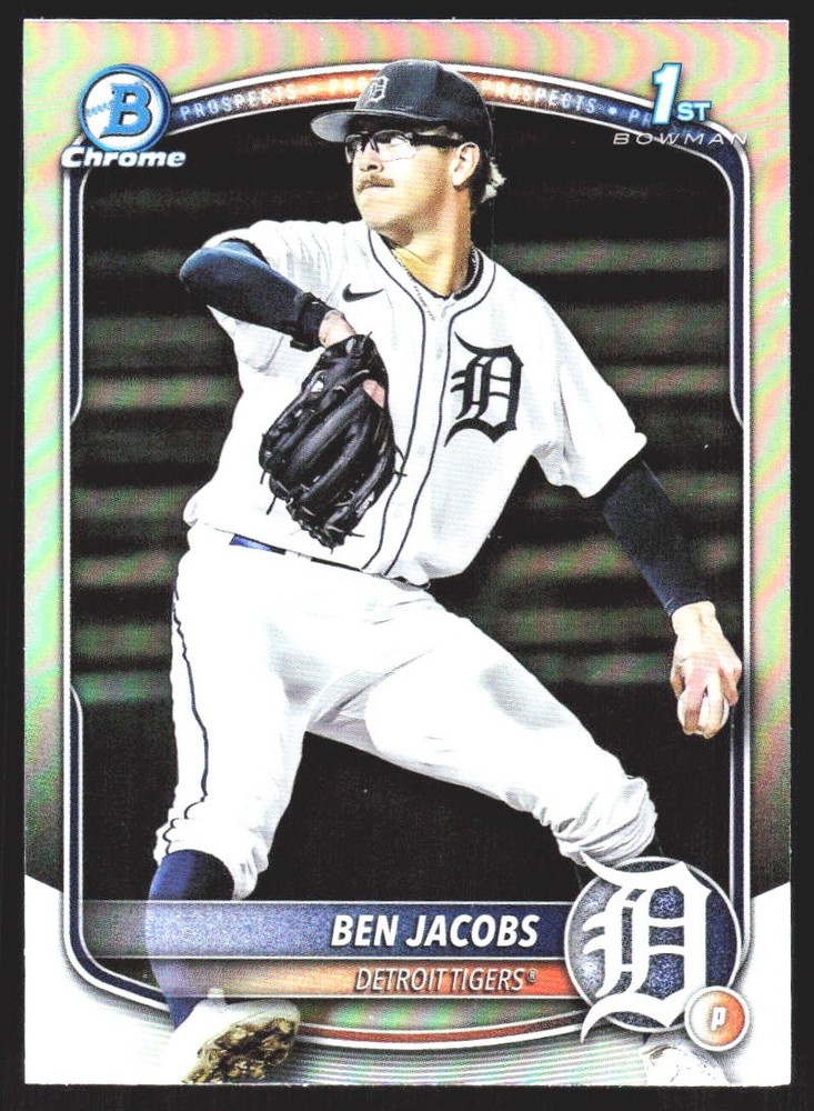 2025 Bowman Draft #BDC-141 Ben Jacobs Chrome Refractor