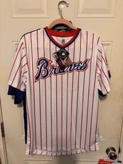 Atlanta Braves Cooperstown Collection Stitches Shirt Size M