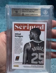 Panini 2018-19 Encased Gold Mikal Bridges Rookie Auto #135 /10 BGS 9.5