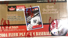 2001 FLEER PLATINUM BASEBALL HOBBY BOX