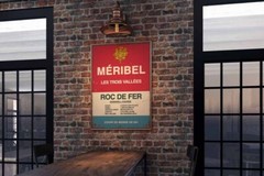 Vintage Style Meribel Skiing World Cup Sign
