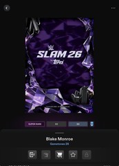 VIDEOGAME Topps WWE Slam 26 – GEMSTONES SIGNATURE Amethyst – BLAKE MONROE
