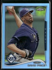 2014 Topps Chrome #63 David Price Blue Refractors #/199