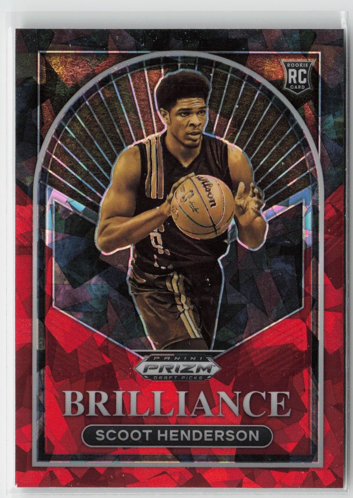 2023 Panini Prizm Draft Picks #3 Scoot Henderson Brilliance Red Ice