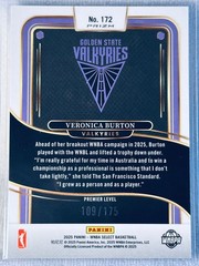 2025 WNBA Select Pink Camo 💓 VERONICA BURTON Premier Lvl /175 VALKYRIES #175 🏀