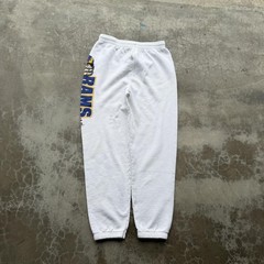 Vintage Los Angeles Rams Pants Mens Medium White NFL Football Fruit Of The Loom