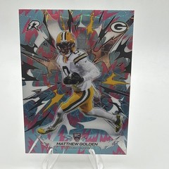 Topps Resurgence Matthew Golden RC #133 Blue/Pink Shock Green Bay Packers NFL