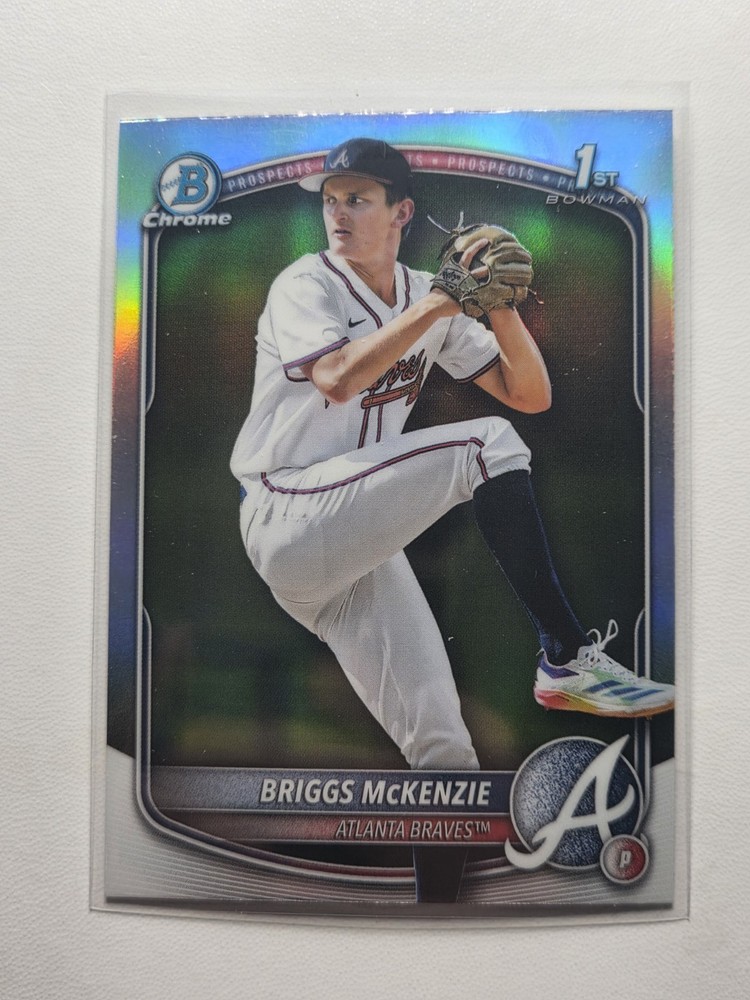 2025 Bowman Chrome 1st Refractor BDC-81 Briggs McKenzie Braves