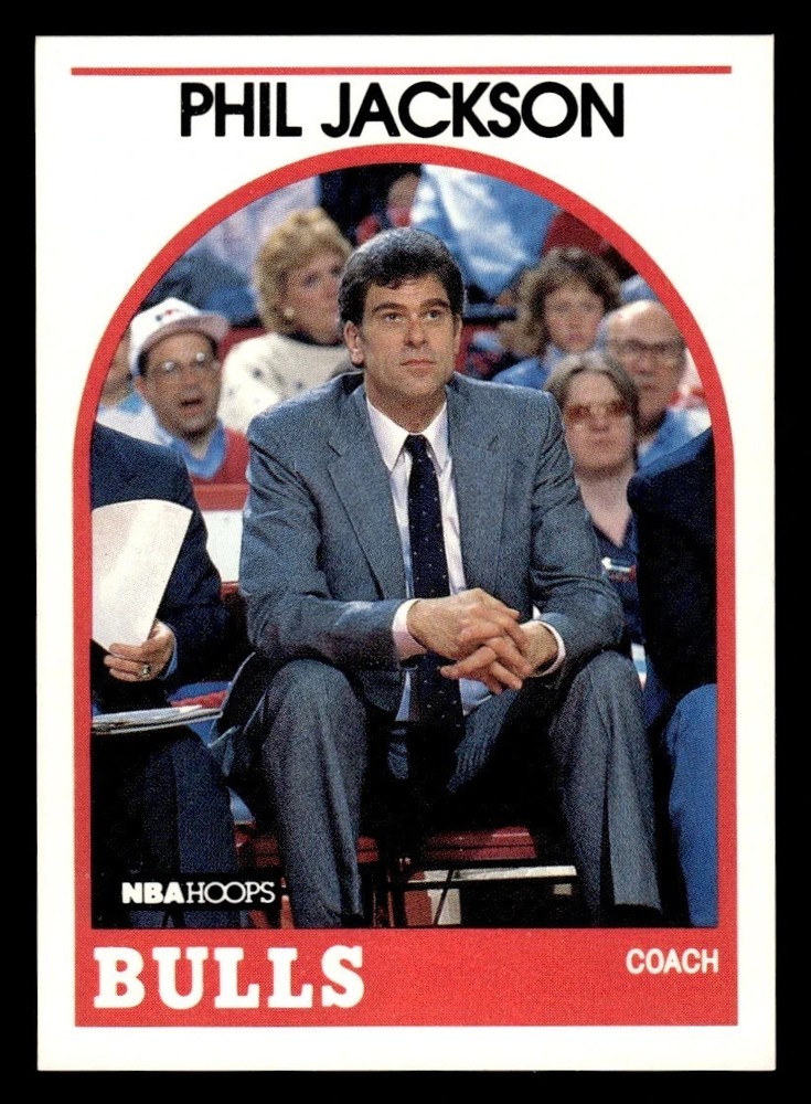 1989-90 NBA HOOPS – Head Coach Trading Card #266 🏀 PHIL JACKSON, Chicago Bulls