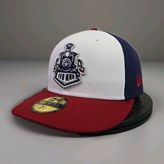 Round Rock Express AC 59FIFTY Fitted Hat White Red Navy 7 3/8 New Era NWT