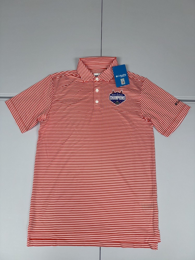Florida Gators Columbia Men&rsquo;s Orange Polo Shirt National Champions Pick Size NWT