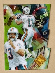 1996 COLLECTOR’S EDGE – ADVANTAGE FOOTBALL – DAN MARINO DIE CUT CARD # V24